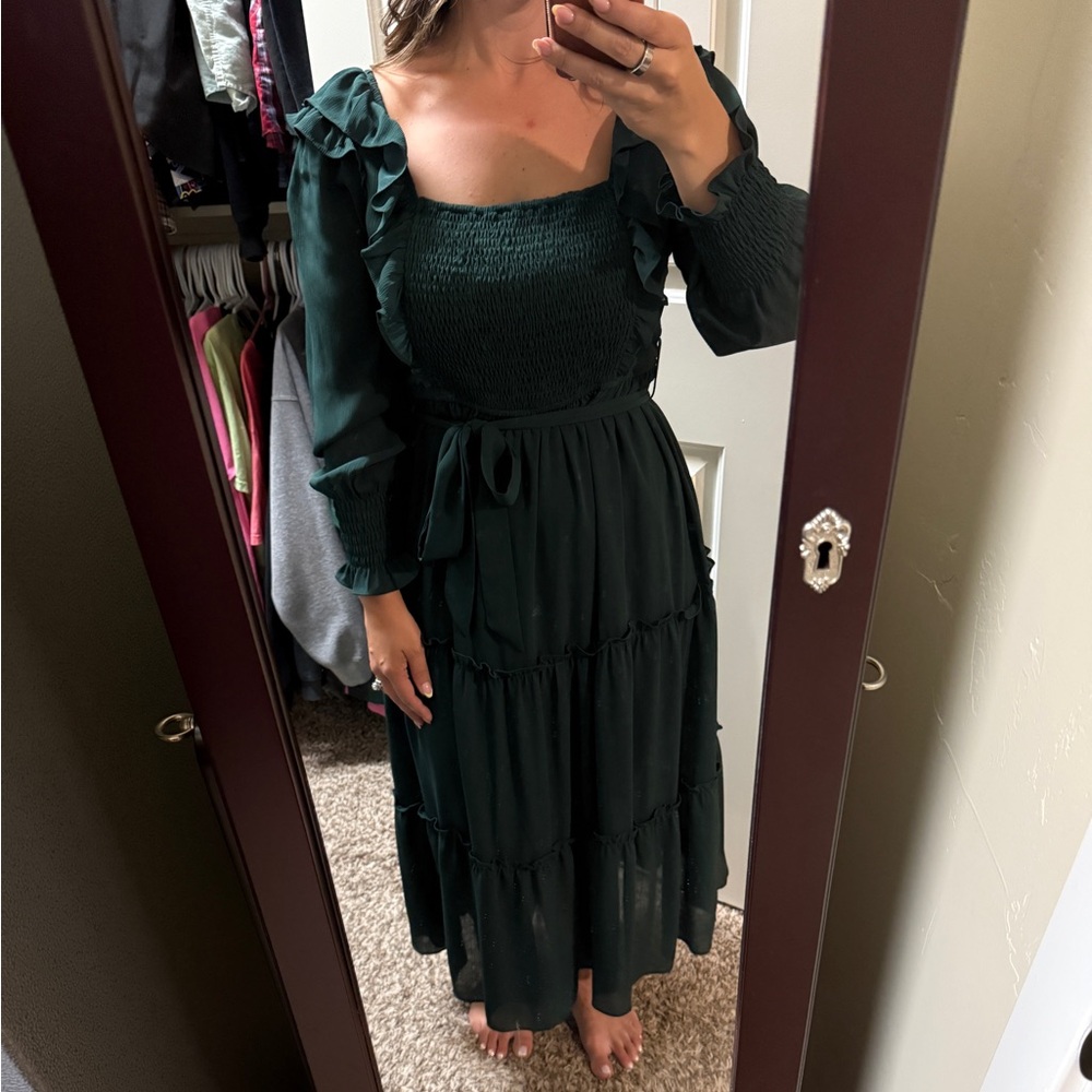 Elegant Green Women's Dress